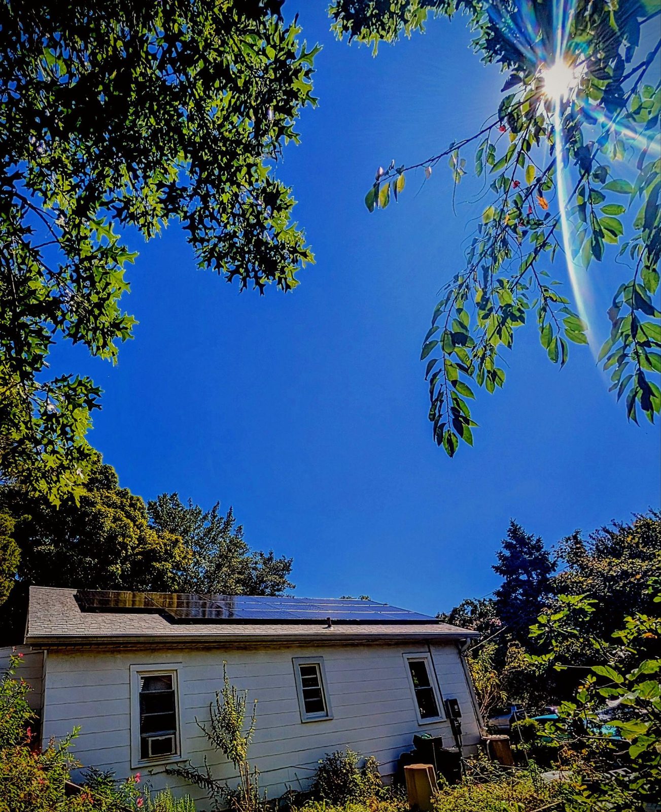 All-black solar panels on an Anne Arundel County home